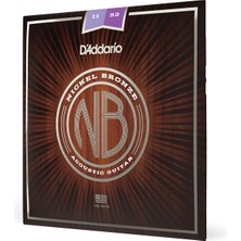 Asitan Daddario NB1152 Akustik Gitar Tel Seti, Nickel Bronze, Custom-Lite