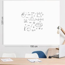 Asitan Kağıt Tahta 120X150 cm Beyaz,1 Alana 1 Hediye, Akıllı Kağıt, Yazı Tahtası