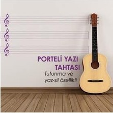 Asitan Portreli Nota Çizgili - Yapışkansız Tutunan Akıllı Kağıt