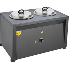 Asitan Remta Çiftli Çorba Isıtıcı, 9+9 Lt, Gümüş