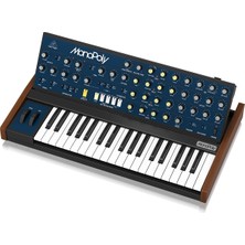 Asitan Behringer Monopoly Analog 4 Sesli Polifonik Sentezleyici, Tam Boyutta 37 Tuşlu, 4 Vco, Vcf, 2 Lfo,
