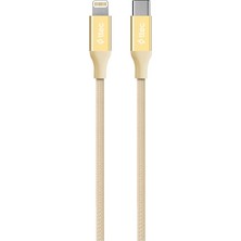 Asitan Alumicable Type-C Lightning ile Uyumlu Hızlı Şarj Kablosu 150CM 2DK41-8 Farklı Renk (Altın)