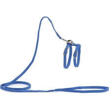 Asitan Beeztees Kedi Göğüs Tasması ve Gezdirme Kayışı, 130CM, Mavi
