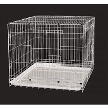 Asitan Dayang Köpek Kafesi Beyaz 93X56.5X63.5