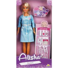 Asitan 3383 Sun-Rst-Sıs-Alisha Minik Doktor Bebek Aksesuarlı Set 29CM 2A
