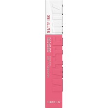 Asitan New York Super Stay Matte Ink Likit Mat Ruj - 125 Inspirer (Pembe) | Mat Sıvı Ruj, Yüksek Pigment