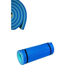 Asitan Pilates Minderi Yoga Mat Fitness Egzersiz Minderi Turkuaz & Mavi (Turkuaz & Mavi)