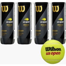 Asitan Wilson 4 Kutu Us Open Tenis Topu Vakum Ambalajda WRT106200