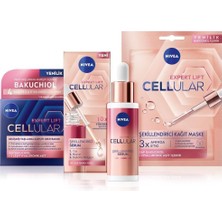 Asitan Cellular Doğal Retinol Alternatifi Bakuchiol Serum 30ML, Gece Bakım Kremi 50ML ve Kağıt Yüz Mas