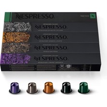 Asitan 50 Capsulas Pro Kahve Makinesi – 10 x Rom, 10 x Capriccio 10 x Livanto 10 x Arpeggio 10 x Ristrett