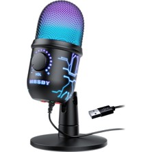 Asitan Oyun Mikrofonu, Pc, Mac, Ps4/5 Için USB Bilgisayar Mikrofonu, Stüdyo Kaydı Için Kondenser Podcas