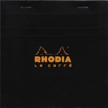 Asitan Rhodia Kareli Bloknot, Siyah, 148X148 mm