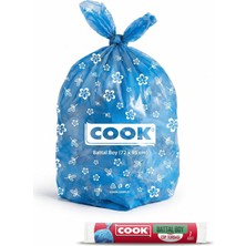 Asitan Cook Battal Boy Çöp Torbası 72 cm x 95 cm (1 x 7 Adet)