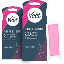 Asitan Professional Yüze Özel Ağda Bandı Normal Ciltler (2 x 20 Adet)