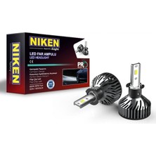 Asitan H3 LED Xenon Far Aydınlatma Seti Şimşek Etkili Pro Serisi Niken