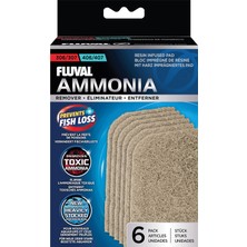 Asitan Fluval Amonyak Çıkarıcı Pedler, Fluval 307 ve 407 Dış Filtre Için, 6'li Paket