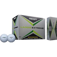 Asitan Bridgestone Golf Precept Laddie Extreme Golf Topları, 24'lü Paket, Beyaz, 2017