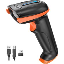 Asitan Tera Barkod Tarayıcı 1d 2d Qr Kablosuz 2.4gh+Kablolu USB 2.0 Kablolu El Tarayıcı Barkod Okuyucu