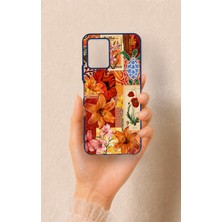 Vip Case Vivo Y21 Uyumlu Turuncu Zambak Desenli Silikon Kılıf