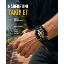 Epilons Dokunmatik Akıllı Saat Sesli Asistanlı Geniş Özellikli
