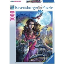 Asitan Parça Kurtlarla Kadın Puzzle