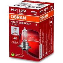 Asitan Osram Ampul 12V H7 55W Night Breaker Silver SERISI%100 Güçlü Işık - 64210NBS