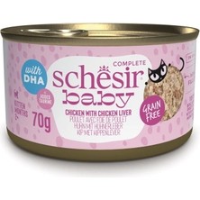 Schesir Baby Tavuk ile Tavuk Ciğeri Mus Konserve 70G