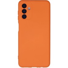 Ankaverse®  Samsung Galaxy A04S Kılıf Nano Içi Kadife Silikon - Turuncu