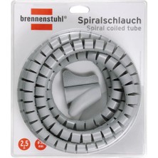 Asitan Spiral Sargılı Kablo Borusu L = 2,5m Gri