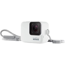 Asitan Gopro Bileklik + Slikon Kılıf ve Boyunluk, Beyaz (Hero7 Black)