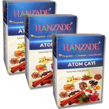 Asitan Propolisli - C Vitaminli - Kara Mürverli Atom Çayı Kış Çayı 150 gr x 3 Adet