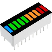 Asitan 4 Renk Bar LED 10 Segment Akü Batarya Kapasite Doluluk Göstergesi