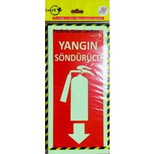 Asitan Söndürme Tüpü Yazılı Fosforlu Ikaz Levhası Fotolümen Levha