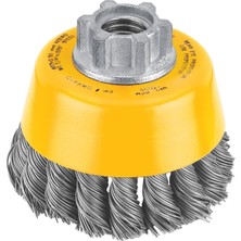 Asitan 3-In. Carbon Steel Knotted Wire Cup Brush -DW4910
