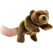 Asitan Boz Ayı Kukla Peluş Oyuncak, Tüm Beden, 30CM