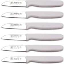 Asitan Sürbısa Sürmene 6'li Meyve Bıçağı Seti 61007 (Beyaz)