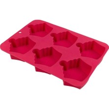 Asitan Silikon Muffin Cupcake Mini Kek Kalıbı 6 Delikli