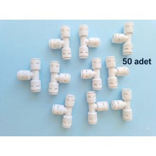 Veluda Su Arıtma Sistemleri Su Arıtma Cihazı 3 Tarafı Quick Dirsek 1/4'' T 50 Adet