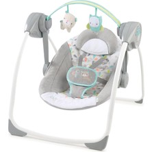 Asitan Ingenuity Comfort 2 Go Kompakt Taşınabilir 6 Vitesli Müzikli Bebek Salıncağı, Kolay Seyahat I�