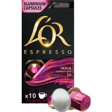 Asitan L'or - Espresso Kahve - India - Origins Collection - Yoğunluk 10 - Tatlımsı ve Hafif Baharat Nota