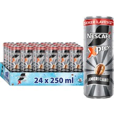 Asitan Nescafé Xpress Americano Şekersiz Soğuk Kahve 250 ml x 24