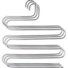 Asitan 5 Katlı Metal Pantolon ve Eşarp Askısı - 3 Adet
