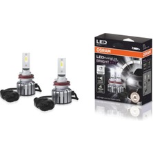 Asitan Osram H11 LED Xenon KIT%300 Fazla Işık / 4 Yıl Garantili 12V (2 Adet Far Için) 64211DWBRT-2HFB