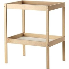 Asitan Ikea Snıglar Bebek Alt Değiştirme Masası Meridyendukkan Kayın Görünümlü, 72X53 cm