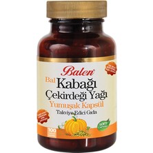Asitan Balen Bal Kabağı Çekirdeği Yağı 100 Kapsül x 1380 Mg Kabak