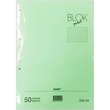 Asitan Yeşil Kolej Yedek (Kareli) 50 Yaprak 1. Hamur 70GR/M2 A4