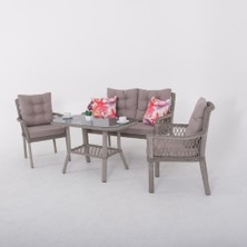 Asitan Fusion Ikili Rattan Bahçe Oturma Grubu | Gri | Rehome