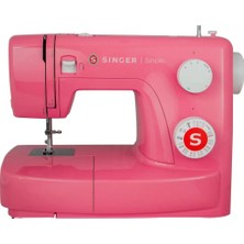 Asitan 230128140 Serbest Kol Dikiş Makinesi Simple 3223 Kırmızı, Plastik, 45 x 22 x 35 Cm, Pembe