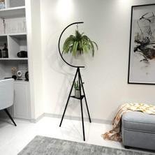 Asitan Dekoratif Metal Çiçeklik Saksı Askısı Dekoratif Saksılık