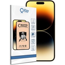 Asitan Apple iPhone 14 Pro ile Uyumlu Tam Kaplayan Mat Seramik Nano Esnek Ekran Koruyucu Cam